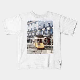 Tram 28 in Lisbon, Portugal Kids T-Shirt